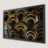 Geometric Black and Gold Art Poster - Modern Wall Decor
