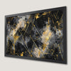 Geometric Black and Gold Art Poster - Modern Wall Decor