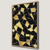 Geometric Black and Gold Mosaic Canvas Print Art