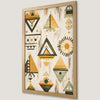 Geometric Bohemian Pattern Art Poster for Modern Decor