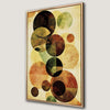 Geometric Circles Canvas Print, Mid-Century Decor Artwork