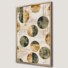 Geometric Circles Canvas Print with Earthy Tones Art