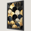 Geometric Elegance Art Poster with Gold Accents