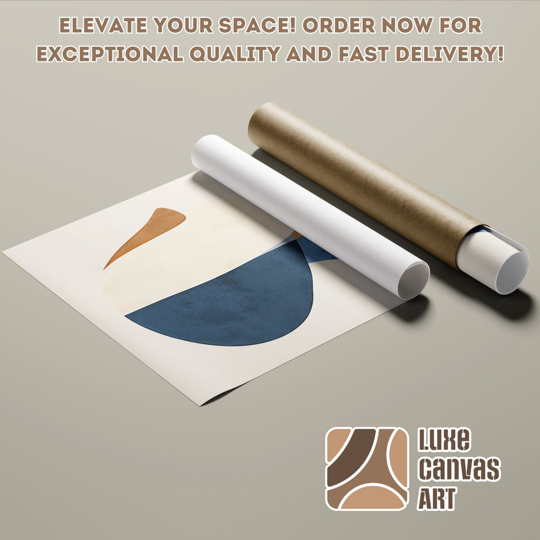 Abstract art poster roll in neutral tones. Elevate your space with this stylish Poster, featuring modern design and fast delivery!