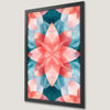 Geometric Floral Art Poster for Dining Room | Vibrant Wall Decor