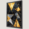Geometric Gold Abstract Art Poster - Sophisticated Wall Decor