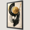 Geometric Gold Circle Art Poster - Modern Wall Decor
