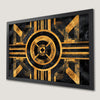 Geometric Gold Line Art Poster - Modern Wall Decor