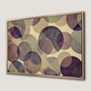 Geometric Layered Circles Canvas Print in Pastel Tones