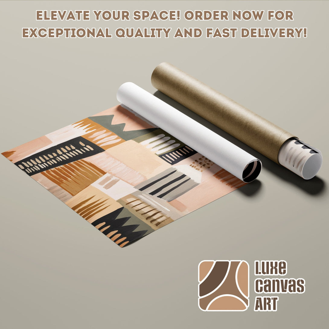 Abstract art Poster Roll in neutral tones. Elevate your space with this stylish wall art. Order now for fast delivery!