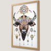Geometric Mandala Buffalo Art Poster for Boho Chic Home