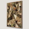 Geometric Mosaic Canvas Print with Earthy Tones
