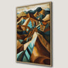 Geometric Mountain Range Bohemian Canvas Print