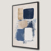 Geometric Neutral Tones Canvas Print for Trendy Bedroom