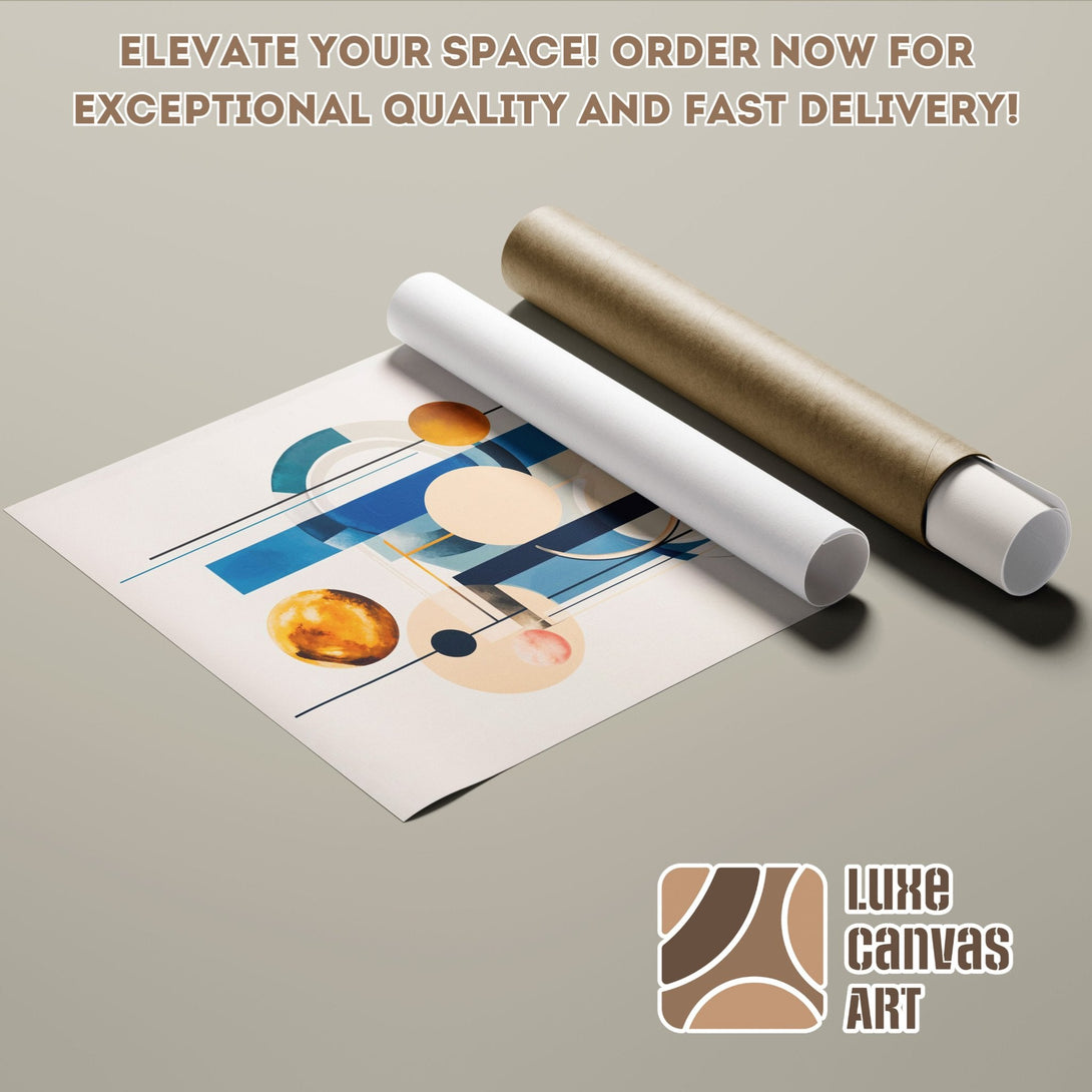 Abstract art Poster Roll in a neutral color palette. Order now for exceptional quality and fast delivery!