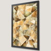 Geometric Pattern Art Poster - Beige, Brown, and Green Wall Decor
