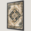 Geometric Pattern Art Poster - Modern Gray Beige Wall Decor
