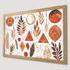 Geometric Shapes Art Poster for Boho Chic Decor