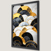 Geometric Shapes Art Poster with Gold Accents for Modern Decor