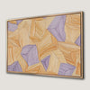 Geometric Shapes Canvas Print with Orange and Purple Accents