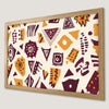 Geometric Tribal Art Poster - Modern Boho Wall Decor
