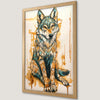 Geometric Wolf Art Poster - Bohemian Wall Decor