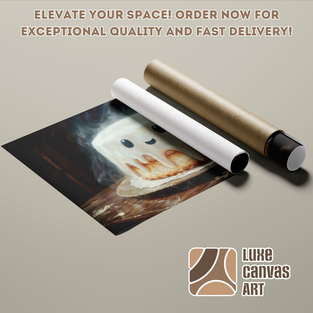 Poster Roll featuring a whimsical art piece with a dark, brown, and beige color palette. Order now!