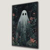 Ghost in Enchanted Forest Canvas Print Halloween Decor