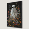 Ghost in Flowers Canvas Print for Halloween Decor