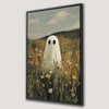 Ghost in Wildflower Meadow Canvas Print for Halloween