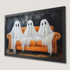 Ghostly Gathering: Halloween Art Poster for Spooky Decor