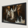 Ghostly Staircase Art Poster for Halloween
