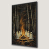 Ghosts by Campfire Canvas Print Halloween Decor