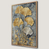 Ginkgo Leaves Golden Silver Plant Canvas Print Wall Art