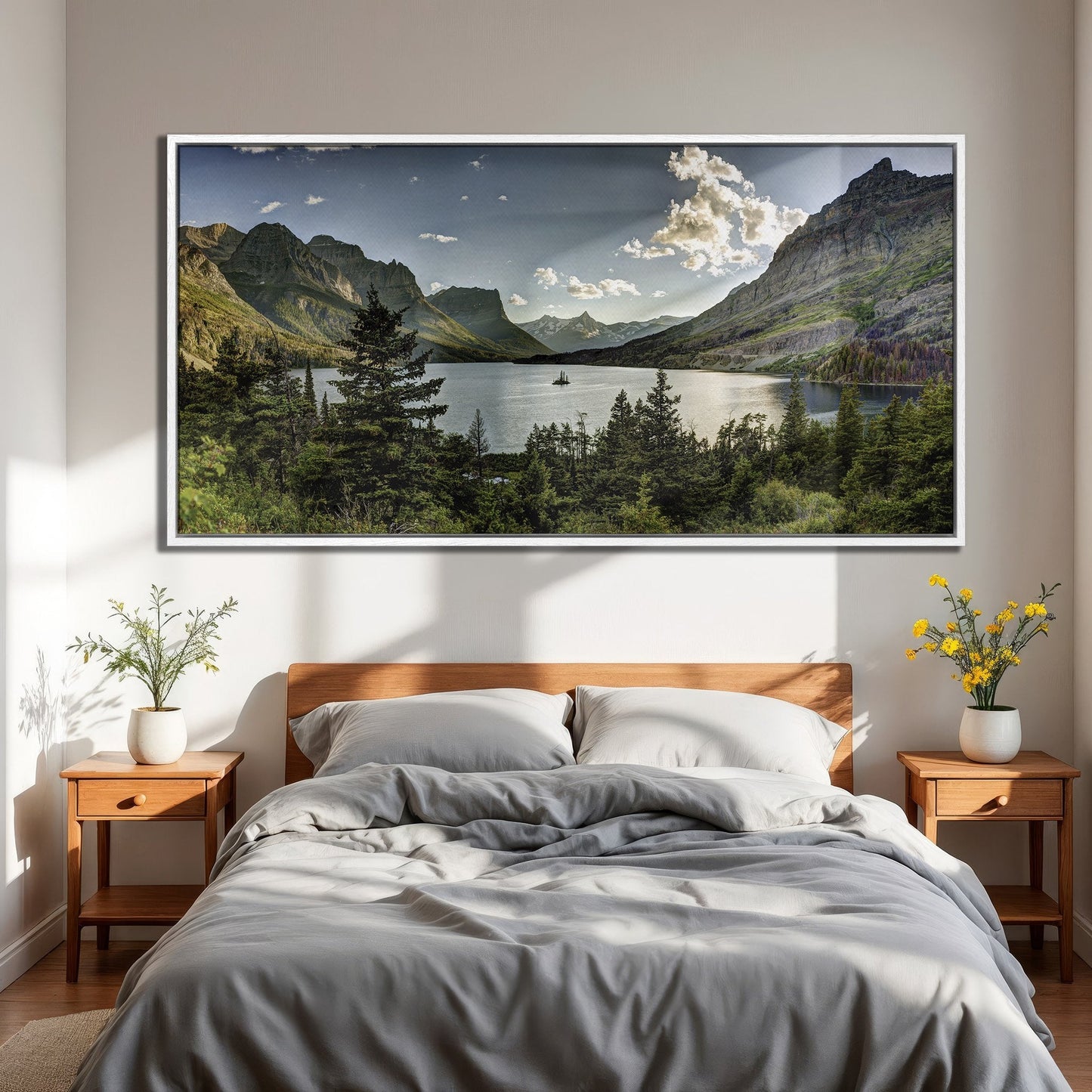 Glacier National Park Landscape Canvas Print Wall Art