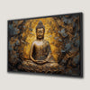 Gold Buddha Meditation Canvas Print Asian Wall Art