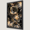 Gold Circle Abstract Art Poster for Modern Home Decor