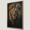 Gold Lion Portrait Oil Painting Canvas Print Wall Art