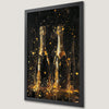 Gold Splatter Champagne Art Poster - Chic Wall Decor