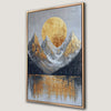Gold Sun and Mountains Canvas Print for Living Room