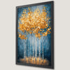 Golden Autumn Forest Art Poster for Modern Decor
