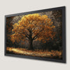 Golden Autumn Forest Art Poster - Majestic Tree Decor