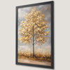 Golden Autumn Leaf Tree Art Poster - Nature's Elegance