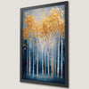 Golden Autumn Trees Art Poster - Impressionistic Nature Decor