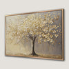 Golden Blossom Tree Canvas Print Modern Floral Wall Art