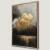 Golden Cloud Painting Canvas Print Surreal Landscape Art