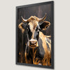 Golden Cow Art Poster - Animal Wall Decor for Home