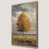 Golden Field and Blue Sky Canvas Print - Autumn Tree