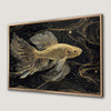Golden Fish Mystical Aquatic Canvas Print