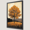 Golden Foliage Tree Art Poster for Rustic Home Decor